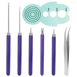 Smyckespåsar Quilling Tools Set 5st Paper Flower Slotted For Rolling Flowers Crafts DIY Nybörjare