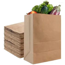 Present Wrap 52 lb Kraft Brown Paper Bags Livsmedelsbulk - Stor för shopping