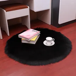 Carpets Wool Rugs Nordic Modern Decoration Artificial Sheepskin Hairy Mat Faux Fluffy For Living Room