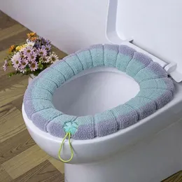 Toilet Seat Covers Bathroom Cover Soft Warmer Washable Mat Pad Cushion Case Lid Accessories Bath Home