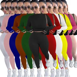 Tasarımcı Sonbahar Kış Takibi Kadınlar Artı Boyut 3xl Kıyafetler İki Parça Set Uzun Kollu Külot Gömlek Pantolon Spor Giyim Sıradan Nakış Şanslı Etiket Spor Giyim 8473