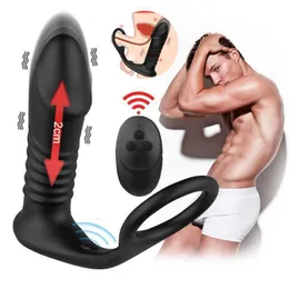 Sexleksak Massager vuxen massager teleskopisk anal vibrator prostata stimulator rumpa fördröjning utlösning kuk ring dildos leksaker