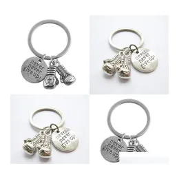 Key Rings Never Give Up Boxing Gloves Inspirational Keychain Fitness Bodybuilding Creative Backpack Pendant 405 8Owre 6Sg10 803 Drop Otp39