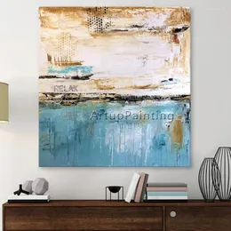 Resimler Modern soyut el boyalı tuval duvar resimleri oturma odası için ev dekor cuadros quadro dekoratif