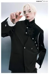 Erkek Ceketler DF0355 Moda Erkek Paltolar 2023 Pist Lüks Avrupa Tasarım Partisi Tarzı Giyim