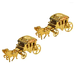 Presentförpackning Box Candy Carriage Wedding Boxes Giftjewelry Pumpkin Case Fase Favor Holder Trinket Centerpiece Treat Decor Shower