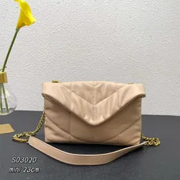 5A مصمم سلسلة حقيبة Loulou Puffer لعبة في لعبة Lambskin Women Counter Counter Bag Leather Fashion Luxury Crossbody Bag Back Flap Mini New 2022