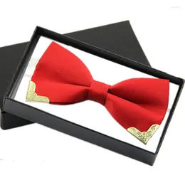 Bow Ties 2023 Fashion Brand Men Tie Butterfly Adjustable Silk Bowties Women Mens Wedding For Shirt Collar Accessories