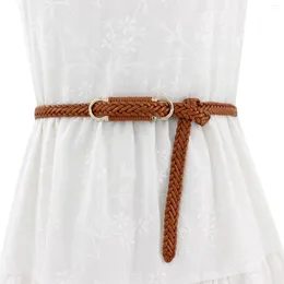 Belts Mens Big And Tall Women Vintage Decorative Thin Belt Versatile Buckle Braided Tan Dress Men