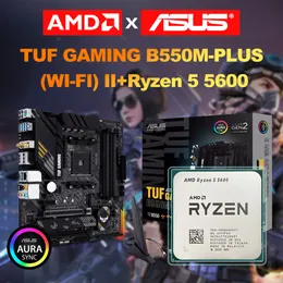CPUS Ryzen 5 5600 CPU Game Processor R5 5600 Socket AM4 DDR4 CPUASUS TUF B550M más WiFi II Motor de placa base 230109