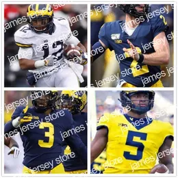 American College Football Wear Michigan Wolverines Football Jersey Aidan Hutchinson 2 Jake Moody 5 Joe Milton College Maglie cucite cucite personalizzate qualsiasi nome n