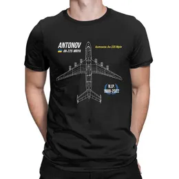 Men's TShirts AN 225 Antonov Mriya Cargo Plane RIP Poster Ukrainian Defender of Ukraine t shirt for men Creative 100 Cotton Gift Idea Tops 230110