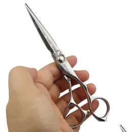 PIRBASSO DI PACCIALI JOHN PROFESSATURA PROFESSIONE VIDE GIAPPONE VG10 DAMASCUS PER LA MANO DESTRA 6,0 pollici Custodia in legno Shears Barber Drop Deli consegna dhbqh