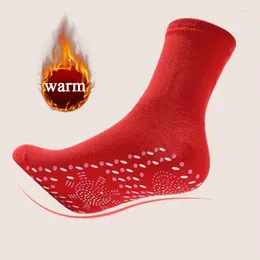 Men's Socks Professional Unisex Self-Heating Health Care Tourmaline Magnetic Therapy Comfortable Breathable Foot Massager Warm