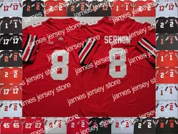 American College Football Wear Ohio State Buckeyes Jersey 8 Trey predikan Justin Fields Chase Young 45 Archie Griffin Master Teague III Chris Olave 150th Stitched Jers