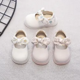 Flat Shoes Spring Autumn Kids Baby Leather For Girls Non-slip Toddlers Casual Princess Size 15-25 SSP012