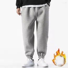 Calça masculina em moletom de moletom casual quente ao ar livre mais veludo calças soltas conforto atroger esportes pantalones deportivos2023