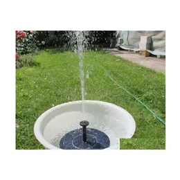 Vattenutrustning Solenergi 3 olika sprayhuvuden Vattenpump Set Garden Fountain Pond Kit Waterfalls Display NB0377 Drop Del Dhovb