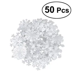 Wall Stickers 50PCS 3D Luminous Fluorescent Snowflake Decals Window Clings For Christmas Party Kids Room Home Deco