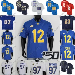 American College Football Wear NCAA Pittsburgh Panthers Jersey Paris Ford Kenny Pickett Vincent Davis Calijah Kancey Aaron Donald Dan Marino Jaylen Twyman Tyler BO