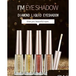 ￖgon Shadow Handaiyan 12 Color Diamond Liquid Eyeshadow Soft Riotous New Visual Makeup Blinking Light Deep Stereoskopisk variabel Drop DH8KT