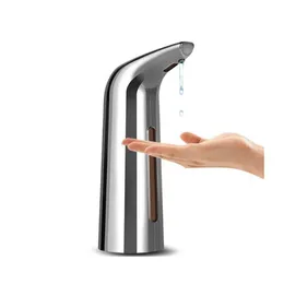 Liquid Soap Dispenser 400Ml Matic Smart Ir Sensor Touchless Electroplated Sanitizer Dispensador For Kitchen Bathroom Drop Delivery H Dh8Tt