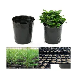 Planters Pots 100Pcs Plant Nursery Garden Growing Pot Home Planter Flower Seedlings Sowing Drop Delivery Patio Lawn Supplies Dhxrs
