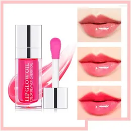 Lipgloss-Farben, Öl, feuchtigkeitsspendender Pflaumenmantel für Lippenstift, getöntes, pralleres Serum, feuchtigkeitsspendendes Glühen, Behandlung, Lip-Drop-Lieferung, Gesundheit, Beaut Dhhxd