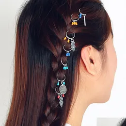 ヘアクリップバレットヨーロッパファッションジュエリービンテージレディープクリップデコレーションヘッドウェアリーフコインペンダントヘアピンオーナメントドロップDHV5xを配達する