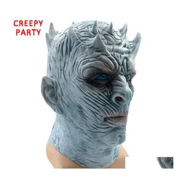 Party Masks Halloween Mask Nights King Walker Face Night Re Zombie Latex Adts Cosplay Throne Costume Drop Delivery Home Garden Festi Dhwcx