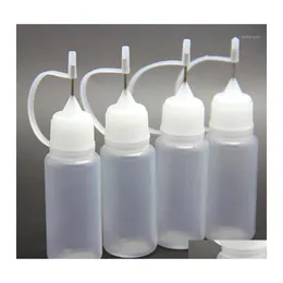 Storage Bottles Jars 3/5/10Pcs 10Ml Needle Tip Glue Applicator Bottle Refillable For Paper Quilling Diy Scrapbooking Craft Tool Dr Dh2Sv