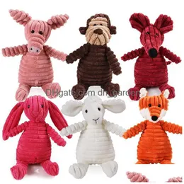 Giocattoli per cani mastica animali da masticare squittio giocattolo interattivo peluche cucciolo cervo per cani da compagnia gatto cigolio goccia consegna casa giardino sup Dhgarden Dhzqk