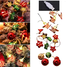 Strings Luzes LED transparentes com remoto Christmas Light String String Electroplated Star Snowman Decorative 50 Plug in