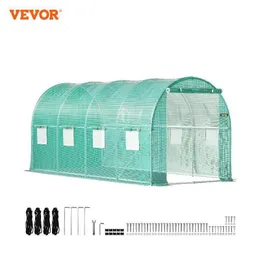 Other Garden Supplies VEVOR Walk in Tunnel Greenhouse Galvanized Frame Waterproof Cover 15x7x7 10x7x7 20x10x7 12x7x7 ft Greenhouses Cold Frames 230110