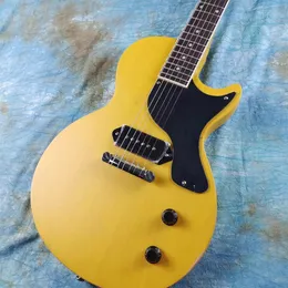 Standard electric guitar made of mahogany TV yellow old body and vintage piano button P90 pickup available