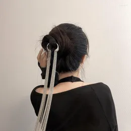 Clip per capelli Fashion Long TasselSilver Pescone Treccia Presentata Womenpins per Accessori per capelli fai -da -te Banda di gioielli