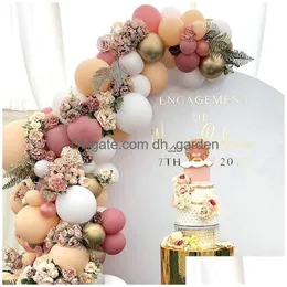 Altre forniture per feste per eventi Natale New Vintage Pink Advertising Wedding Birthday Balloon Set Decorazioni Drop Delivery H Dhgarden Dh80W