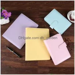 Note -note dos blocos de couro PU CLIP A5 Notebooks vazios ERS sem papel Planejadores em espiral de couros falsos para preenchimento pape dhgarden dhxav