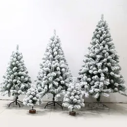 Christmas Decorations 1PC White Simulation Artificial Flocking Snow Tree Adornment 240CM