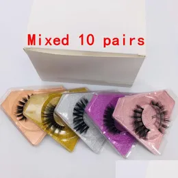 False Eyelashes Thick Lashes Packaging Box Individual Card Makeup Eye Lash Drop Delivery Health Beauty Eyes Dhd8W