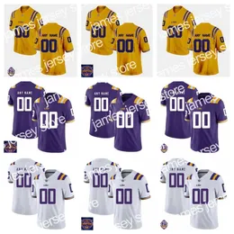 American College Football Wear Jersey de futebol personalizada de futebol personalizada 2 Kyren Lacy 4 John Emery Jr. 5 Jayden Daniels 7 Kayshon Boutte 8 Malik Nabers 10 Jaray Jenkins 11