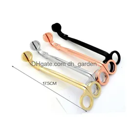 Scissors Stainless Steel Snuffers Candle Wick Trimmer Rose Gold Cutter Oil Lamp Trim T500709 Drop Delivery Home Garden Tools Dhgarden Dhaie