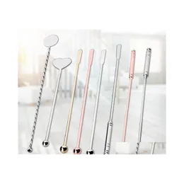 Bar Tools Martini Cocktail Stirring Rod 304 Stainless Steel Stirrers Decoration Bartender Drop Delivery Home Garden Kitchen Dining Ba Dha3Q