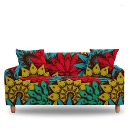 Pokrywa krzesełka Bohemia Abstract Sofa Cover 1/2/3/4 Seaters rozciąganie na kanapę antydust zmywalna miłość do siedzenia do salonu