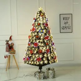 Dekoracje świąteczne drzewo światłowodowe 0,6/0,9/1,2/1,5/1,8/2.1M wystrój Arbol de Navidad Con Luz Ledarbol Grande