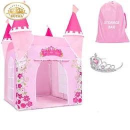 Toys Tents Child Toys tende Princess Castle Tent Girl Girl Princess House Indoor Outdoor Kids House Play Ball Pit Pool Playhouse 230111