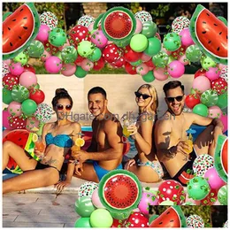 Other Event Party Supplies Christmas Hawaiian Decoration Balloon Package Watermelon Chain Set Birthday Background Drop Del Dhgarden Dhabs