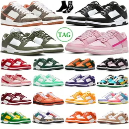 Golden Low Shoes Panda عرضية ثلاثية اللون الرمادي الرمادي الضباب Syracuse Team Green Medium Olive Hour Unc Chicago Brazil Easter Orange Argon Walking