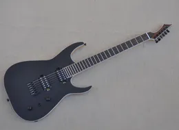 Guitarra elétrica de 6 cordas preto fosco com braço de ébano de boa qualidade ponte de qualidade