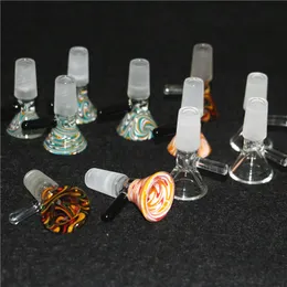 14mm bowl glass bong male hookahs 2 styles wholesale smoking tobacco bowls Glass Drop Down Adapter Ash Catcher Recycler Oil Rigs